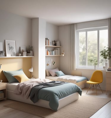 Cozy office space makeover with sleek furniture and organized layout