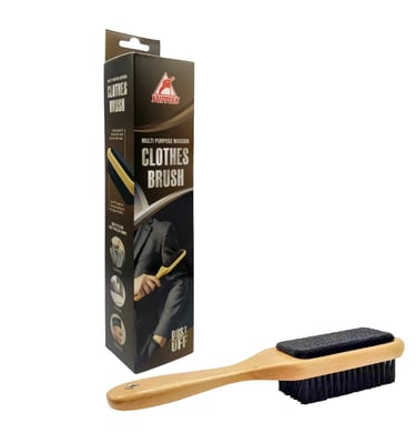 Yuppies wooden clothes brush – multi-purpose fabric brush for garments