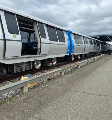 BART yard and vehicle