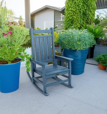 oversized outdoor rocking chair all weather resistant