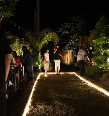 Terrain de pétanque au Restaurant et bar Les Jardins de Beo à Canet-en-Roussillon