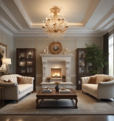 Cozy bedroom setup featuring a stylish bed and matching nightstands