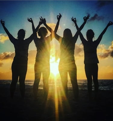 Yoga at sunrise