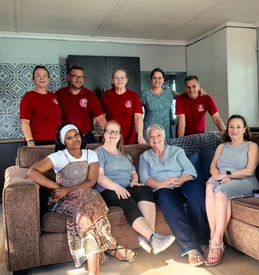 Team handing over at ACCV Khayalethu after renovation