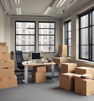 A securely wrapped bike ready for transportation on a moving truck.