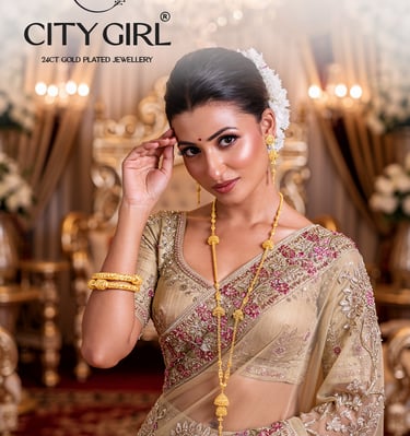City Girl Jewellery - citygirlbangles - 18 Carat Gold Plated  - Party Wear - Bangles Set