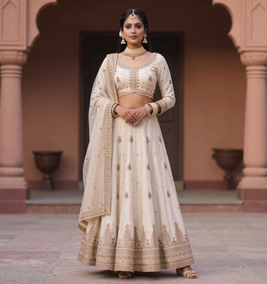 Close-up of a vibrant kaniyaro fabric with intricate threadwork.