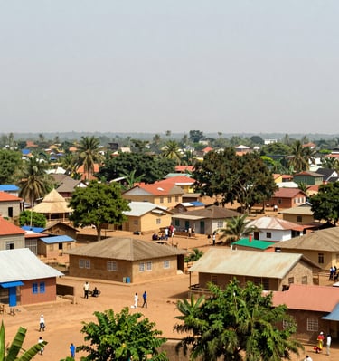 A group of Gambian and French delegates warmly shaking hands during a cultural event.