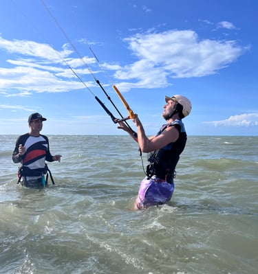 Day 1. Kite control, body drag en Mangue seco