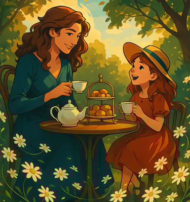 Antigone's mental image of Maeve and her mother.