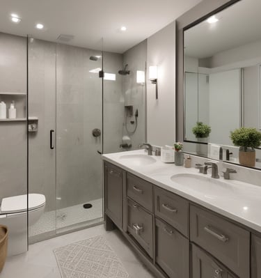 A smooth drywall repair blending seamlessly into a living room wall.