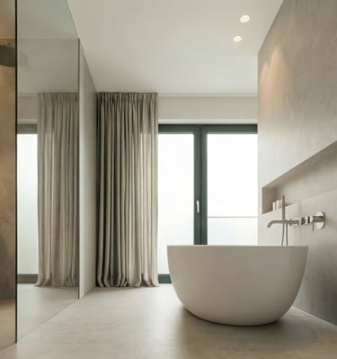 Fugenlose bodengleiche Dusche aus Keramik mit präziser Ausführung im Raum Ampfing