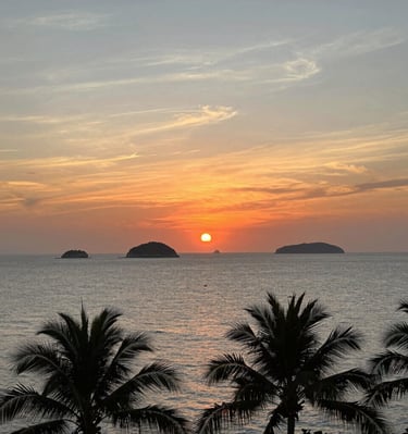 A serene Florida beach at sunset, symbolizing peace and reflection.