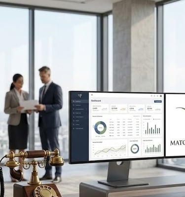 Tableau de bord MatchProspecting montrant l’analyse des données et la connexion aux décideurs