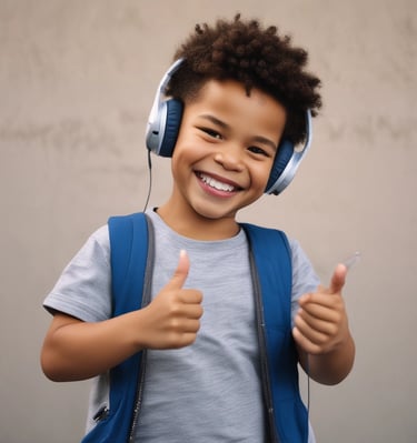 Illustration of calming waves and soothing colors representing anxiety relief through sound