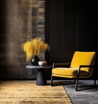 Minimalist modern rug design by Rasida Creation, handmade with care