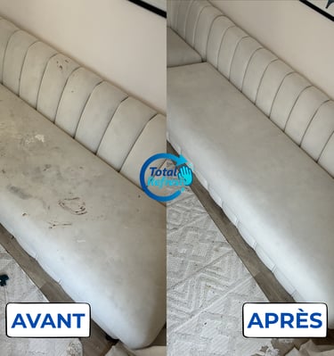 nettoyage canapé à domicile total refresh