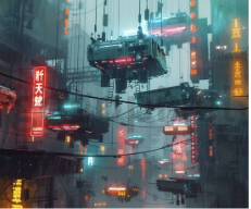 AI Floating Cybermarket.