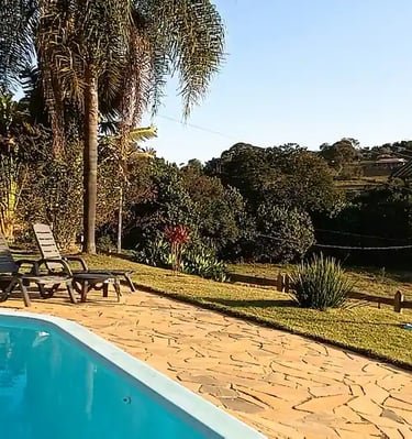 piscina com linda vista