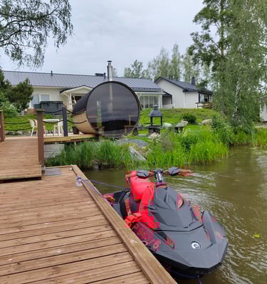 Rantasauna ja vesijetti