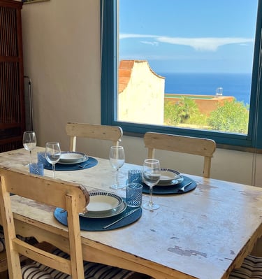 tavolo da pranzo con vista