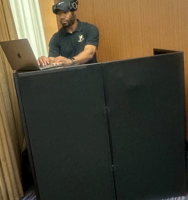 DJ Smoov performing at birthday party in Charlotte, NC.