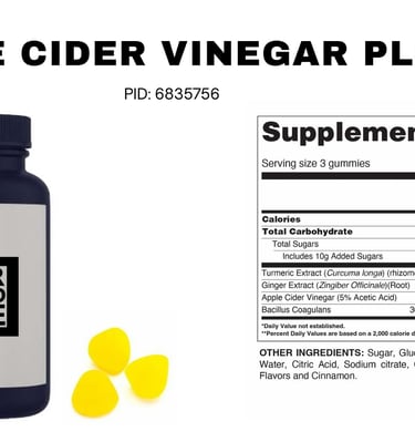 apple cider vinegar plus gummies