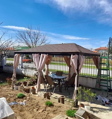 алуминиеви стълби, беседки, парапети