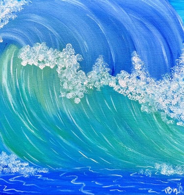 Blue and Green Ocean Waves