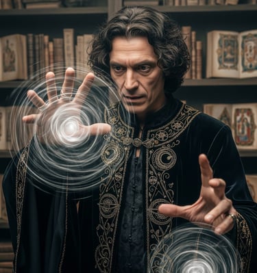 Three worlds are turned upside down when a warrior loves a sorcerer, and a scientist is murdered.