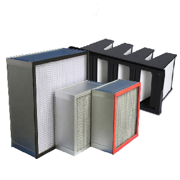 hepa air filter medium compact V bank