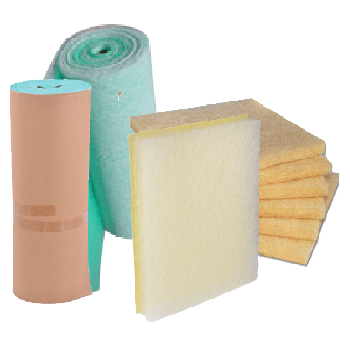 fiberglass filter green paintstop filter hight temeparture spray booth