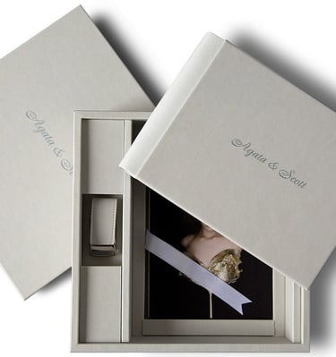 Coffret Box Album + cle USB avec tirages photo