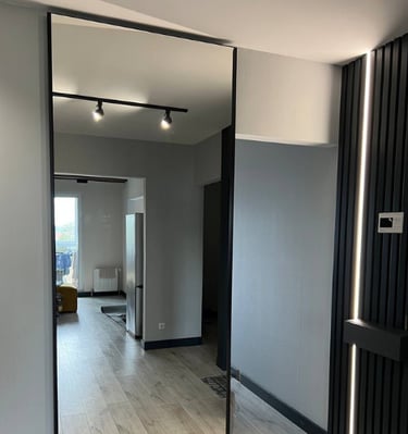 Drzwi przesuwne z lustro system Magic 2