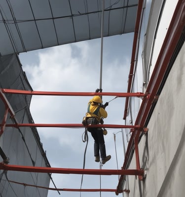 A non-destructive testing setup in action.