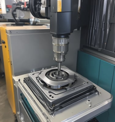 A workshop showcasing various bobinaj equipment.