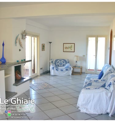 Sala doppia con divano letto