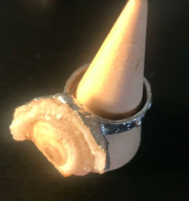 Ring. Soft solder, copper.