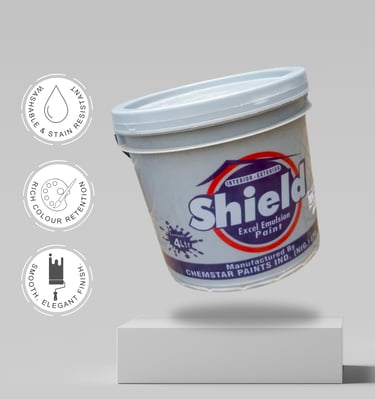 Small bucket of Excel Emulsion Paint
