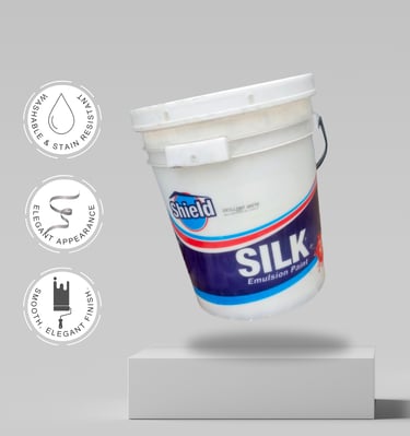 Bucket of Silk Emulsion Paint