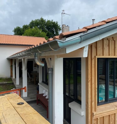 gouttieres zinc naturel