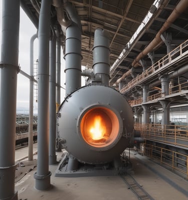 incinerator for waste firing