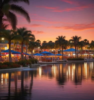 A luxurious hotel lobby with elegant decor, featuring a large floral arrangement with vibrant red flowers on a central table. The area is spacious with high ceilings and large arch windows, letting in natural light. There are comfortable seating areas with plush cushions, and the floor is adorned with an ornate carpet.