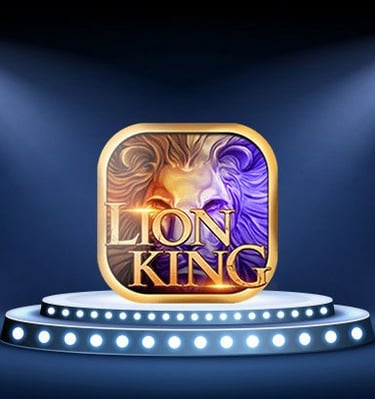 a lion king app icon with a lion on the stage