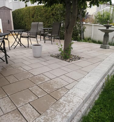 Aménagement de pavé uni Brossard