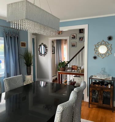 Interior painting of dining room