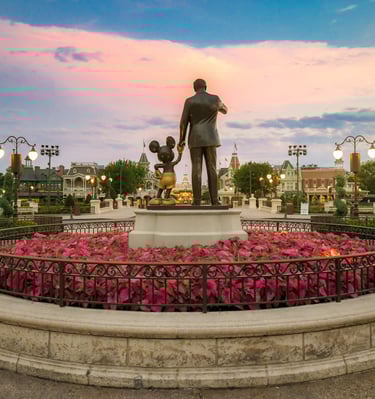 Estatua Mickey e Disney. Magic Kingdom