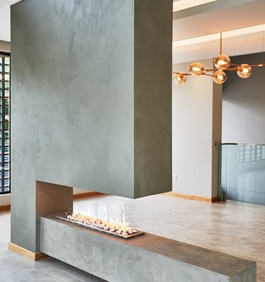 Beton Chire cemcote-skimmed-concrete-grey by Tswanacrete installed in botswana