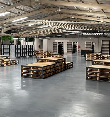 Industrial floor repair using epoxy and polyurethane systems by Tswanacrete Botswana for heavy-duty applications