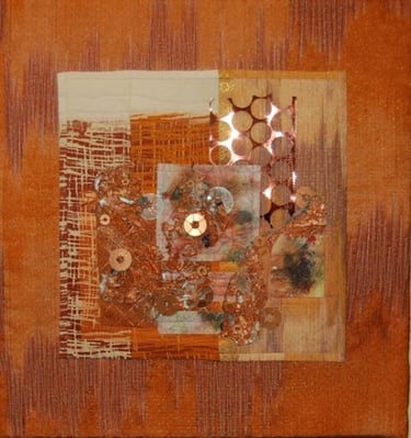 Ebb and Flow by Lu Peters. Art Quilt. Dedicated to Flo Barry.